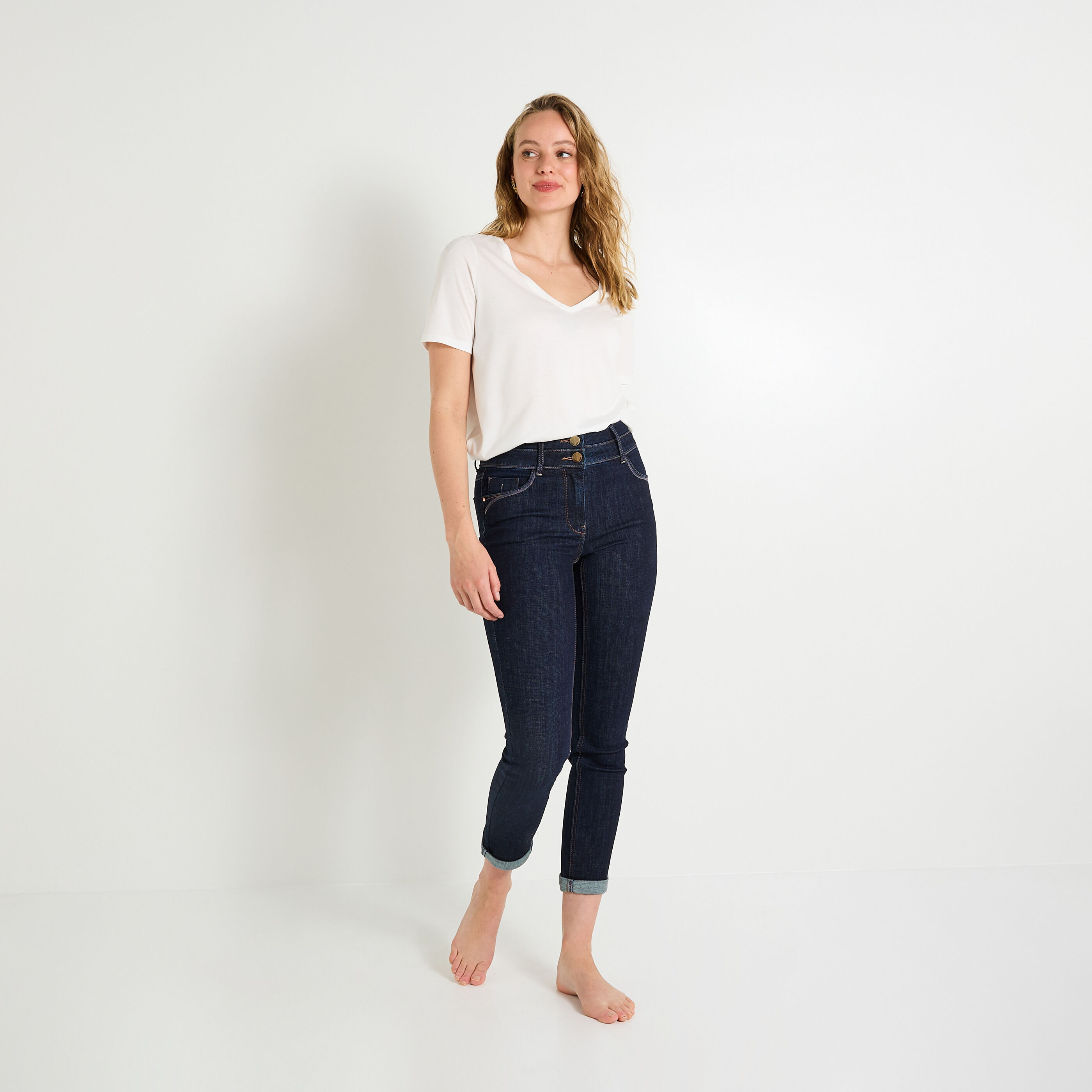 Jean raccourci HANOI R02 femme