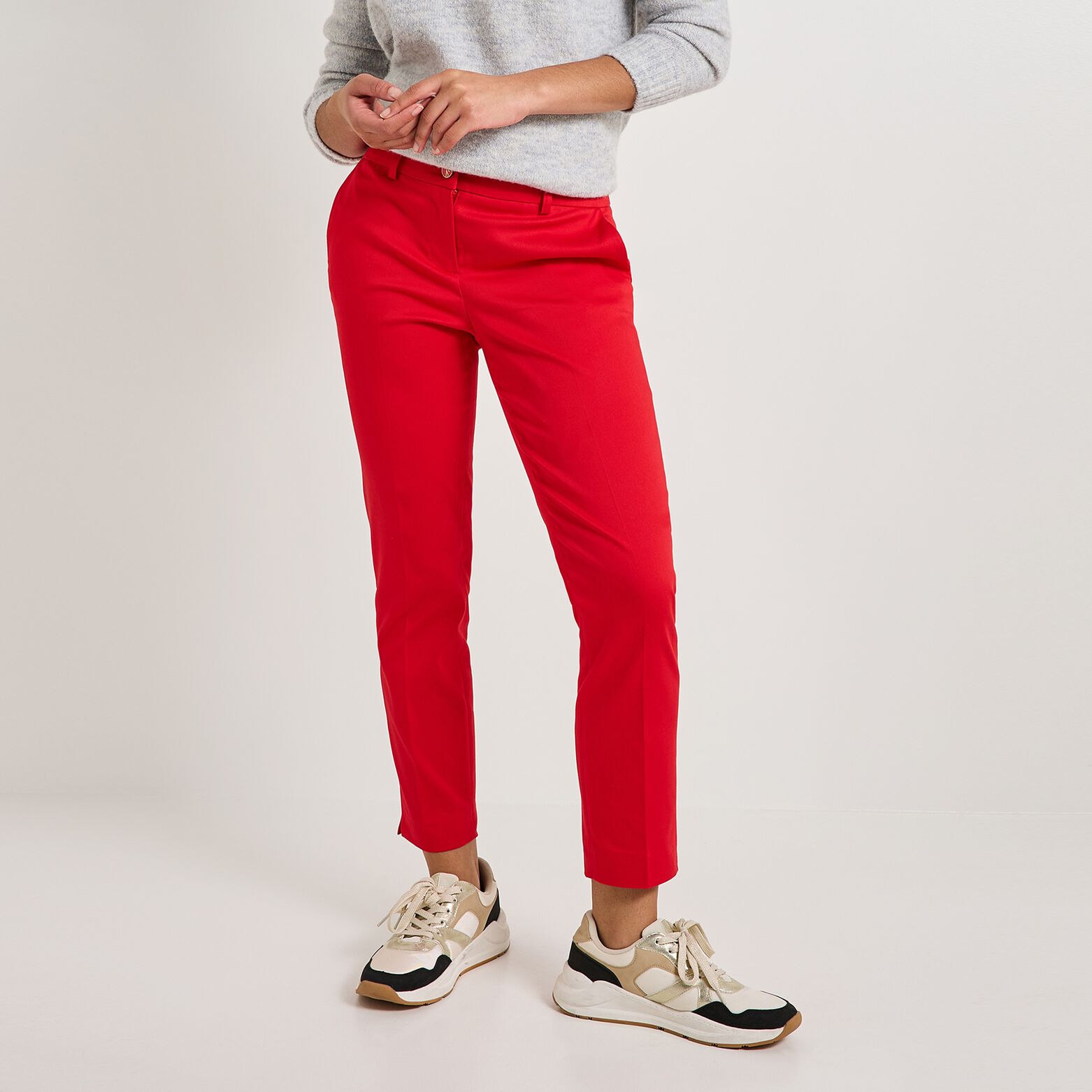 Pantalon cigarette femme