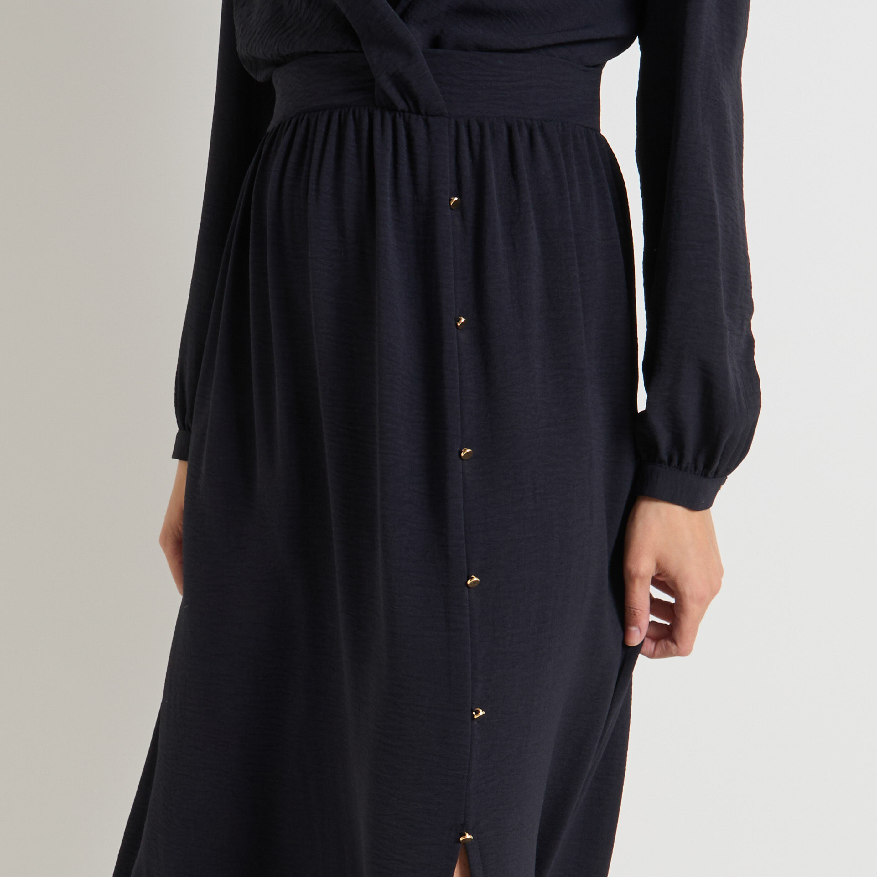 Robe longue &eacute;vas&eacute;e femme