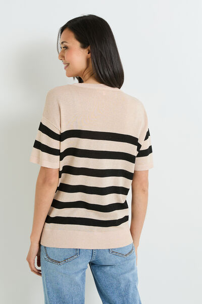 Pull rayé femme