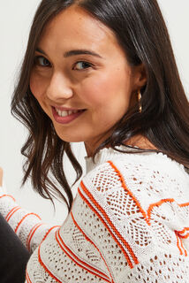 Pull crochet femme