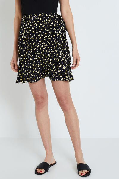 Jupe courte portefeuille femme