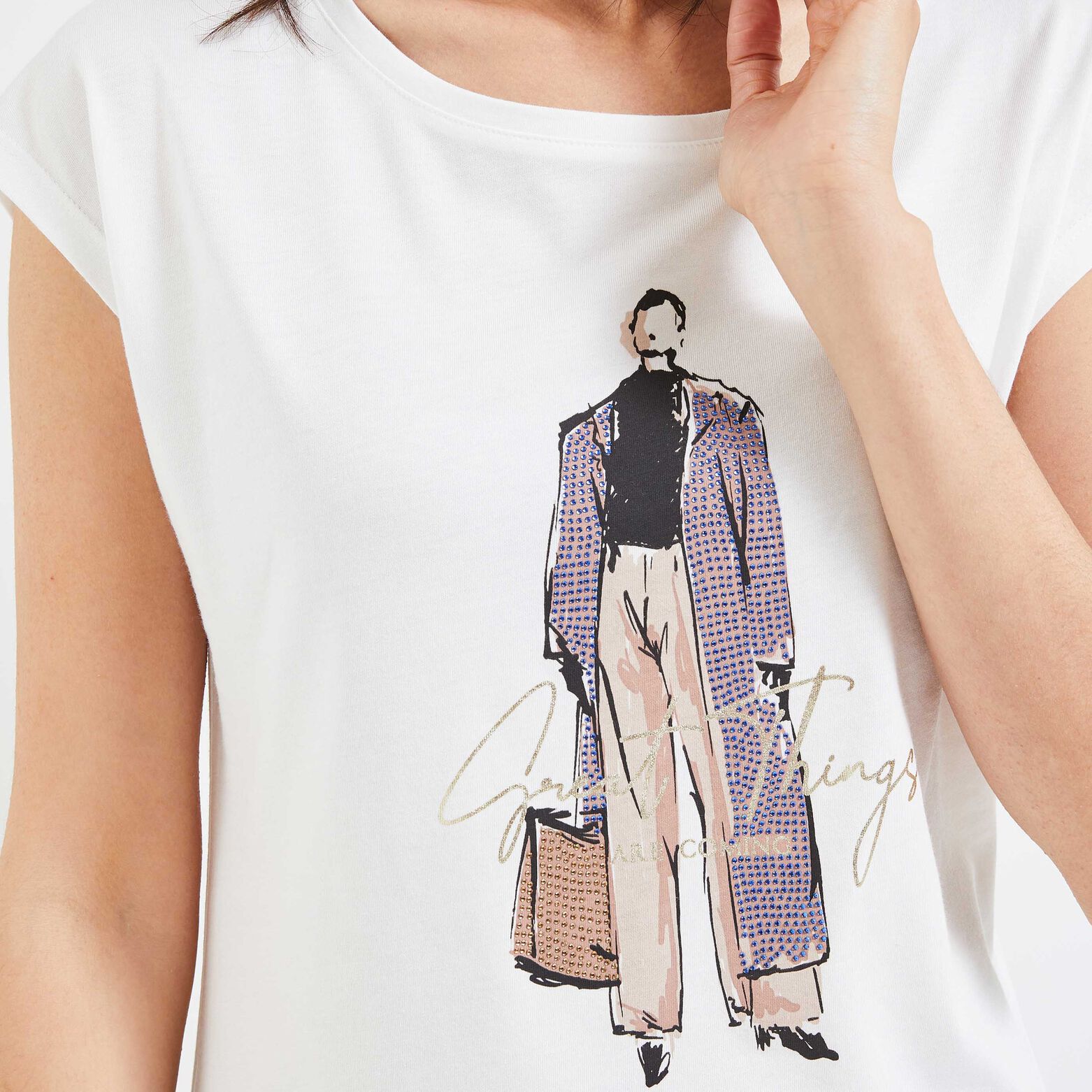 Tshirt print femme