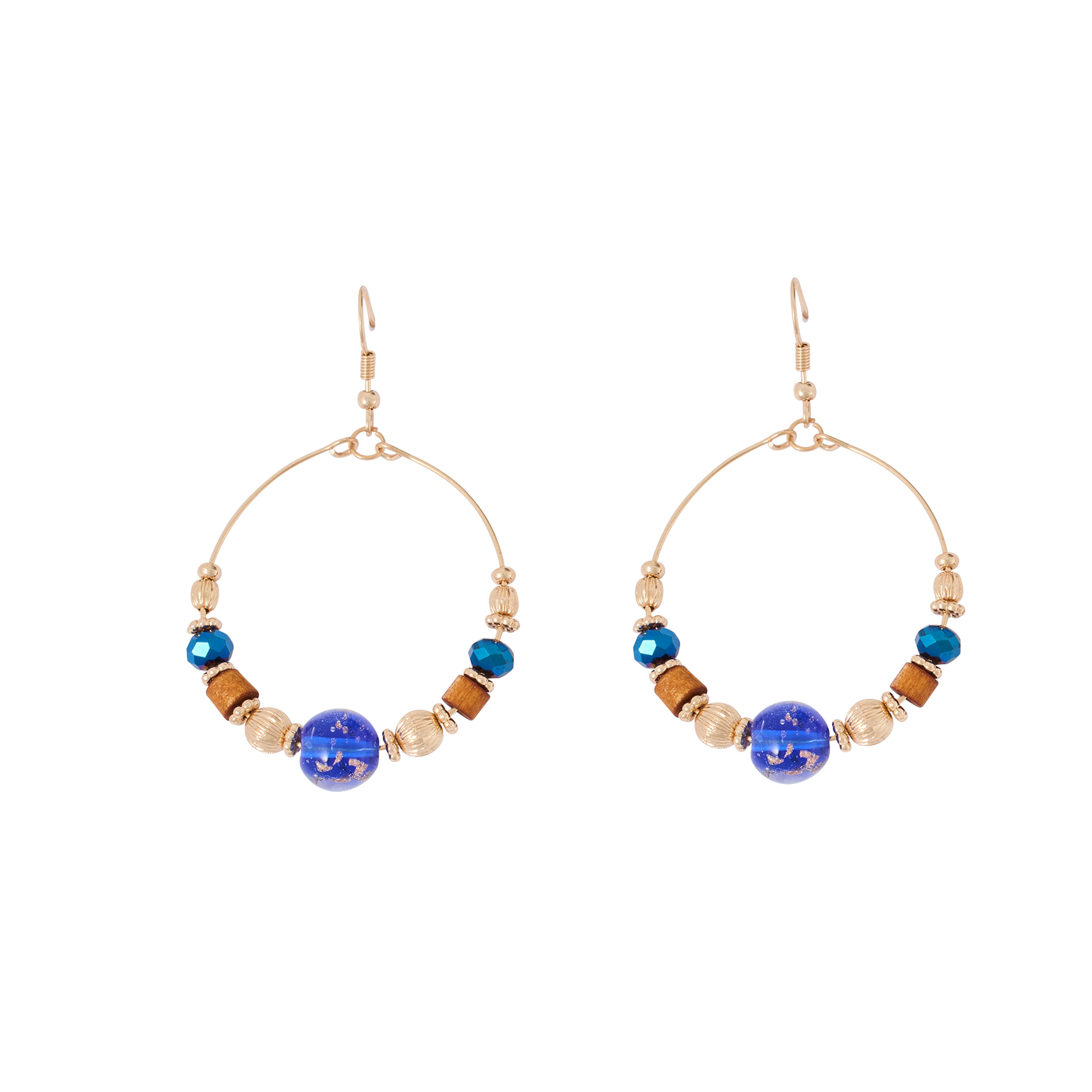 Boucles d'oreilles perles de verre femme