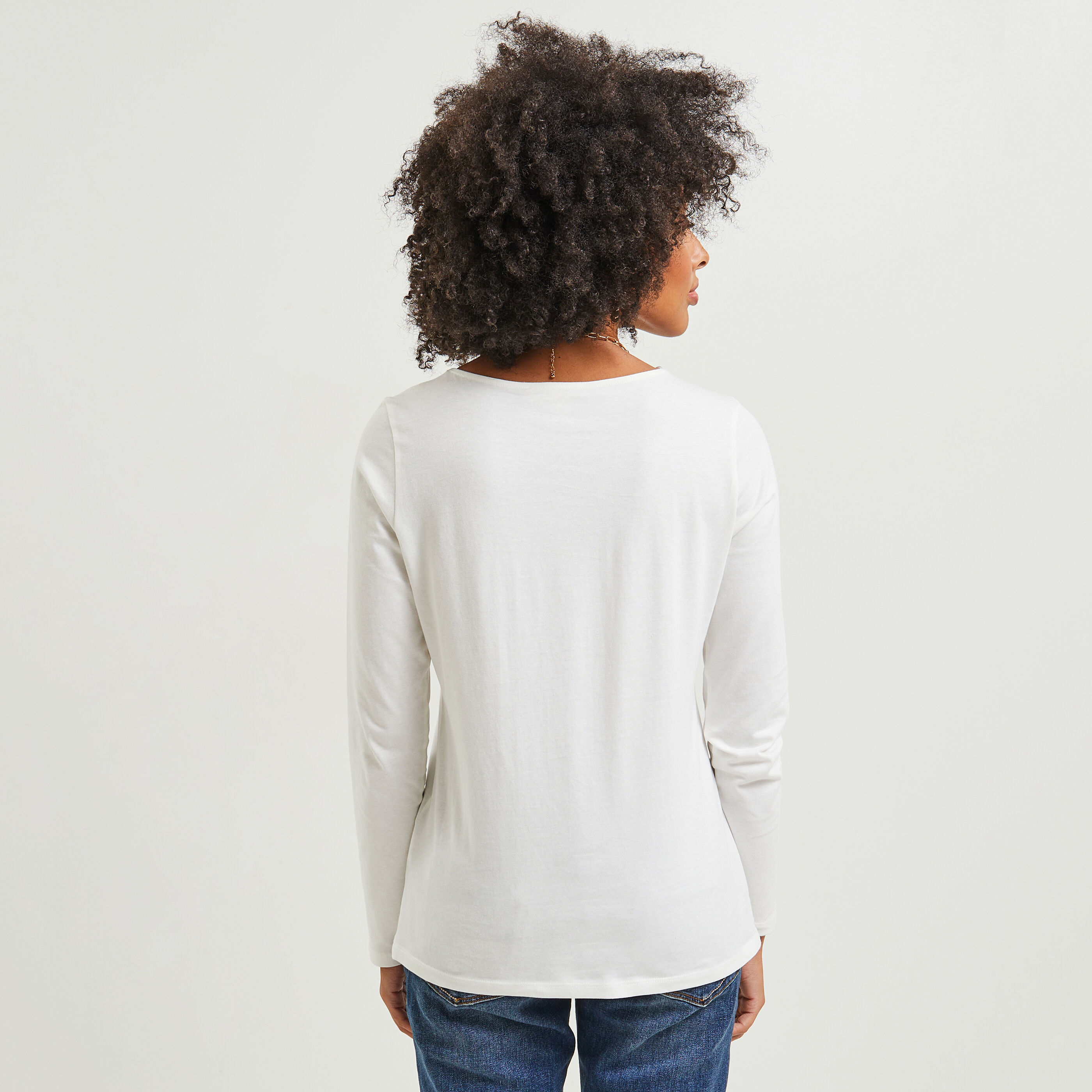 T-shirt col bateau femme