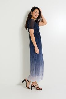 Robe longue irisée femme