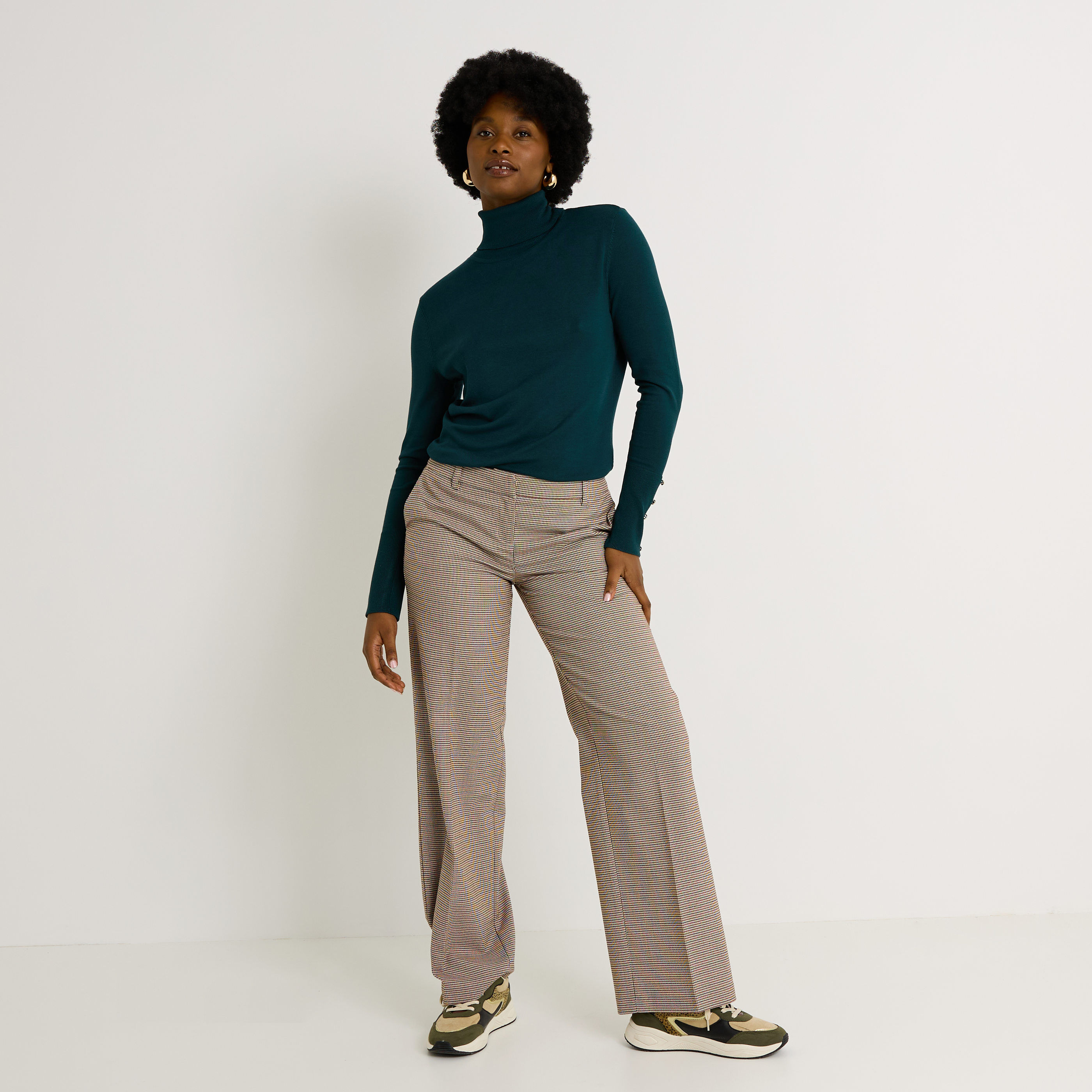 Pull col roul&eacute; femme