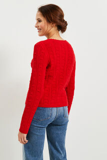 Gilet jeux de points femme