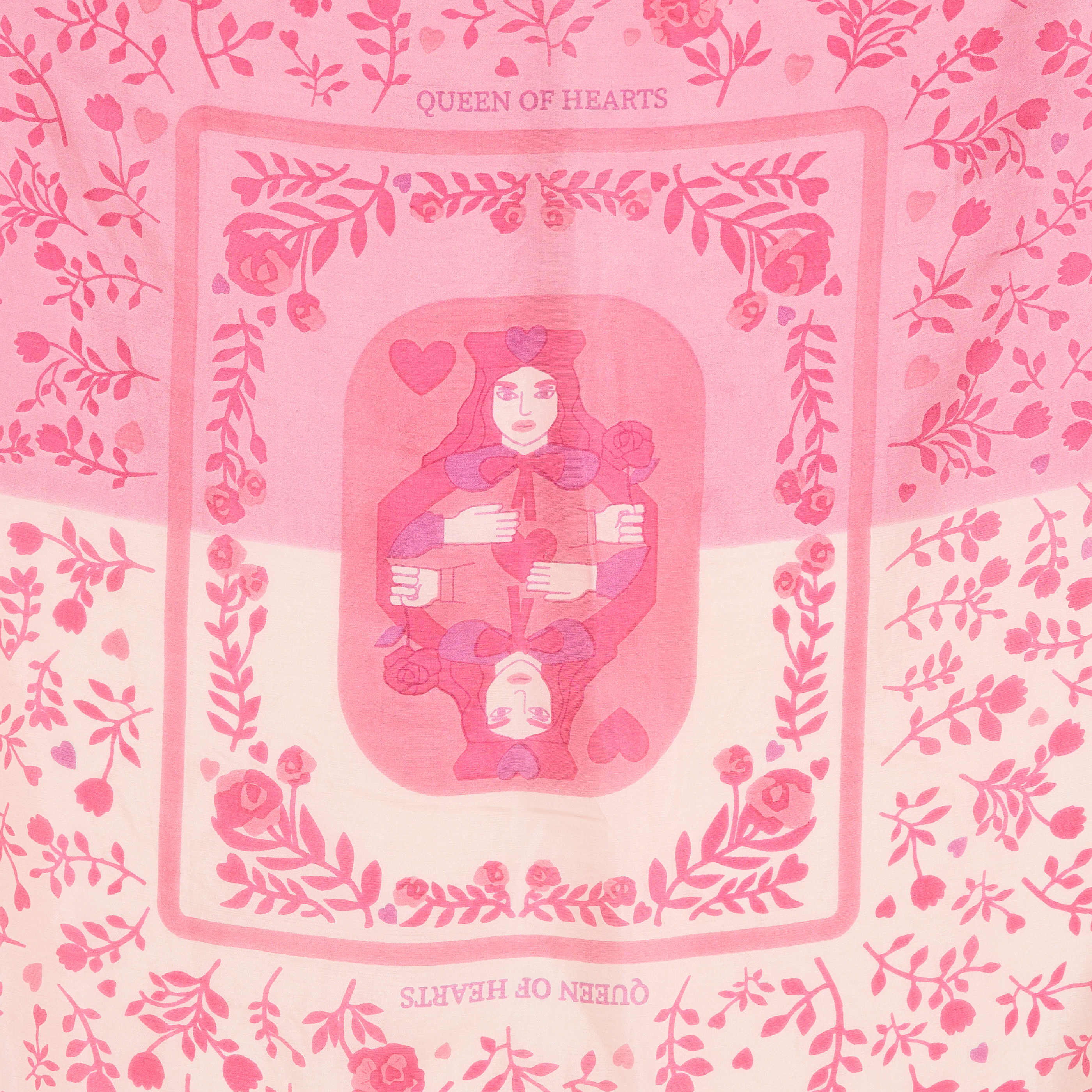 Carr&eacute; de soie imprim&eacute; fleuri femme