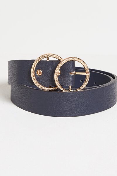 Ceinture double boucle femme