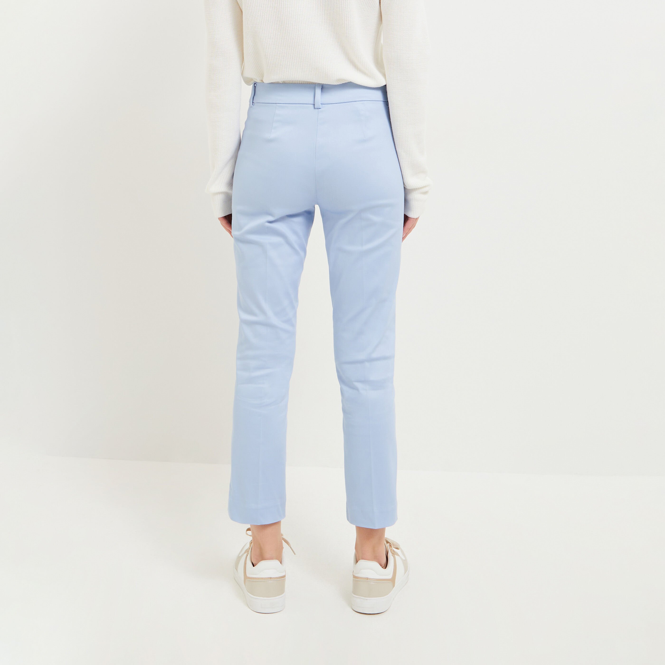 Pantalon cigarette raccourci femme