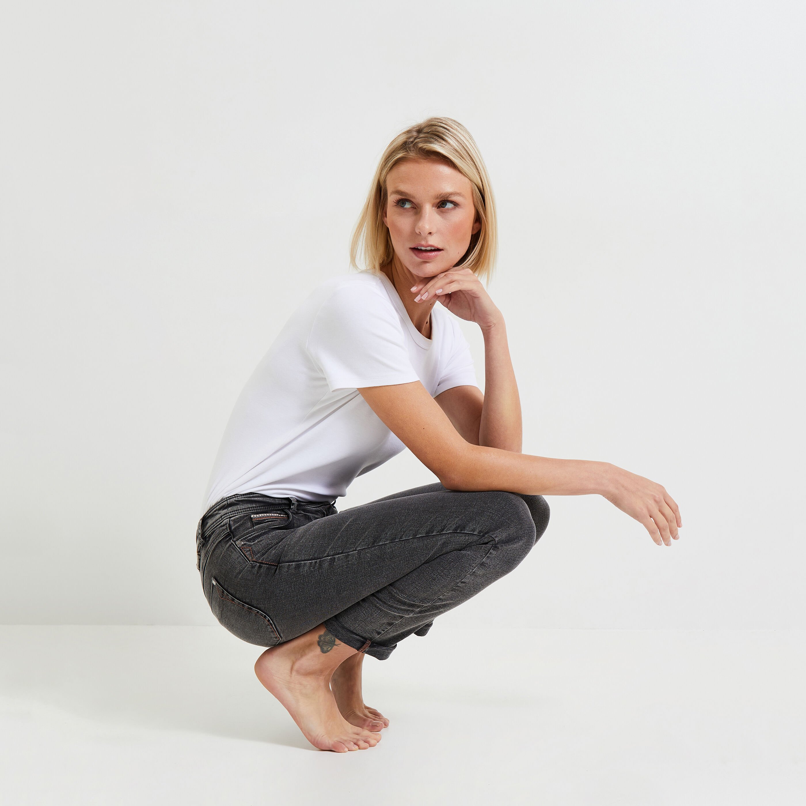 Jean raccourci femme TOKYO