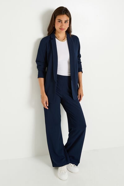 Pantalon fluide en maille femme