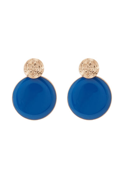Boucles d'oreilles disques ciselés