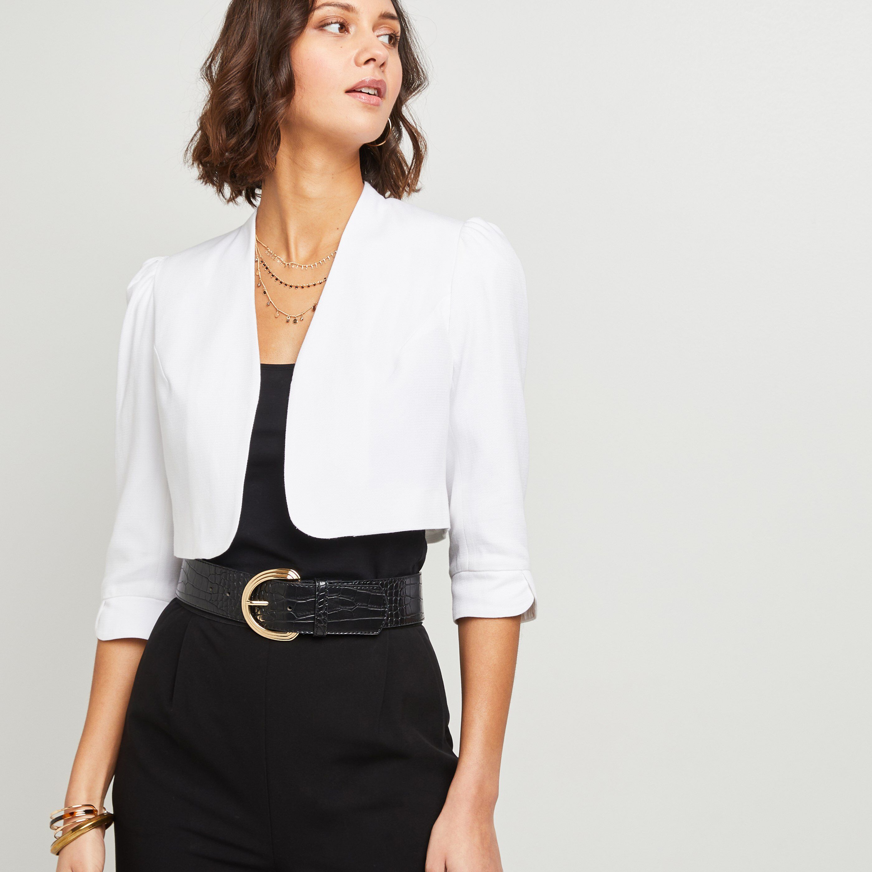 Bolero femme ECRU Graindemalice