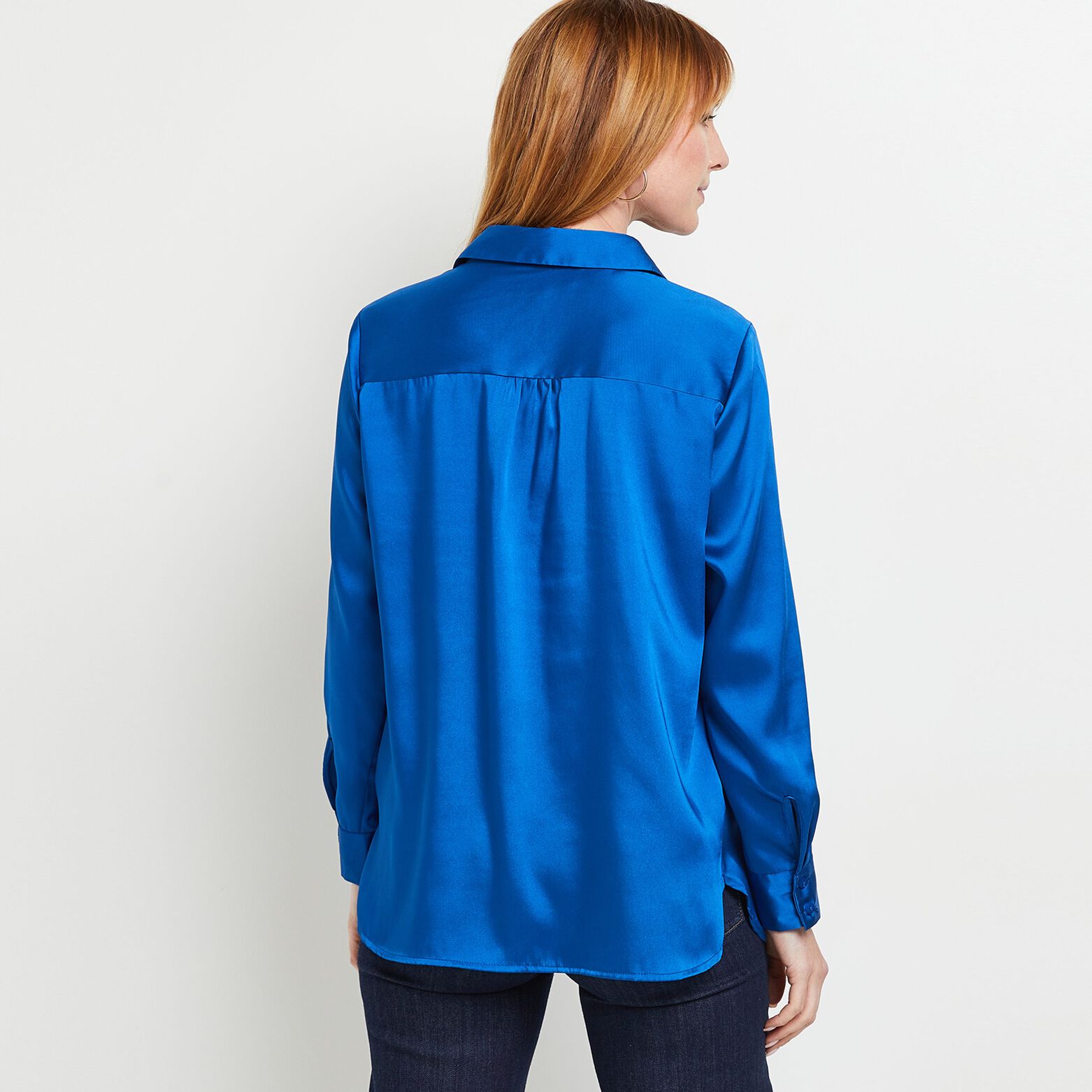 Chemise satin unie