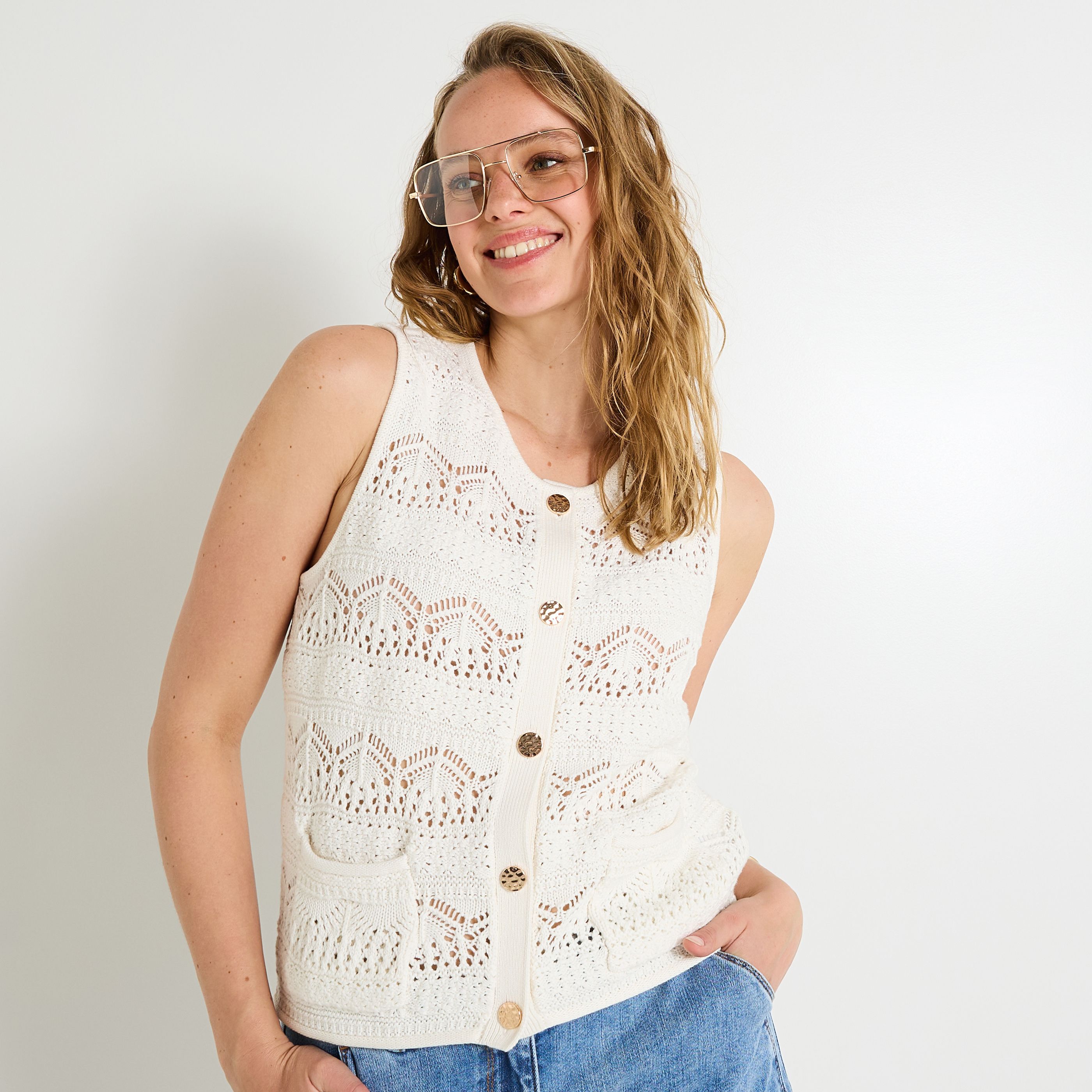 Gilet sans manches femme