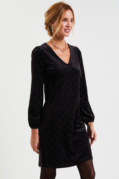 Robe velours femme