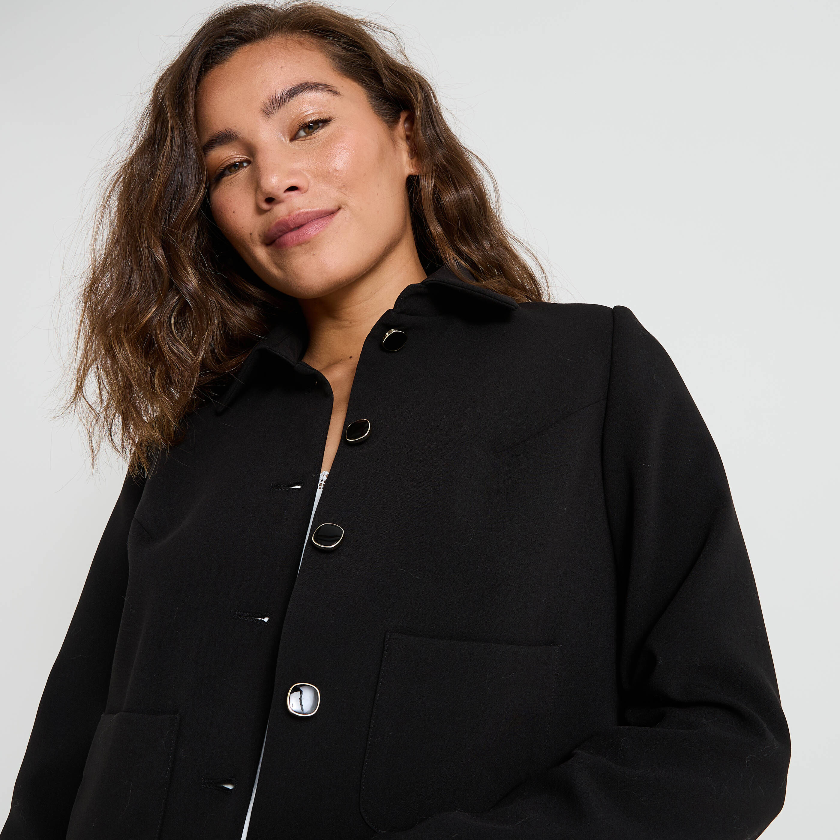 Veste &agrave; col chemise femme
