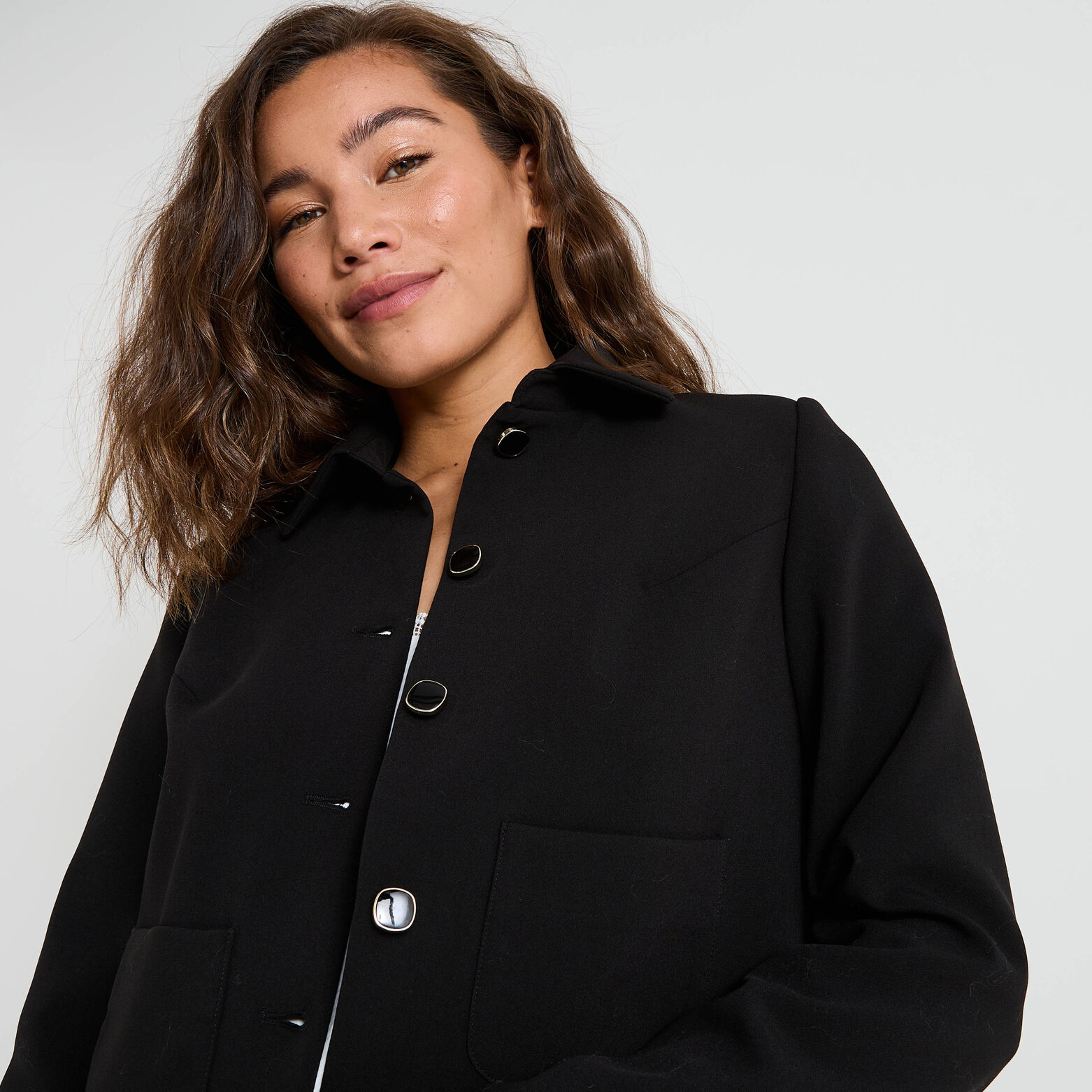 Veste à col chemise femme