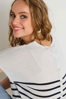 Pull manches courtes femme