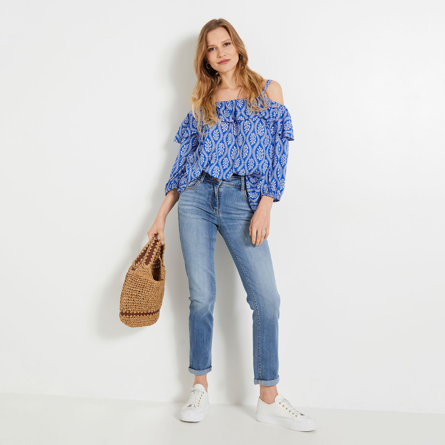 Blouse épaules dénudées femme