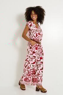 Combinaison longue imprimée femme