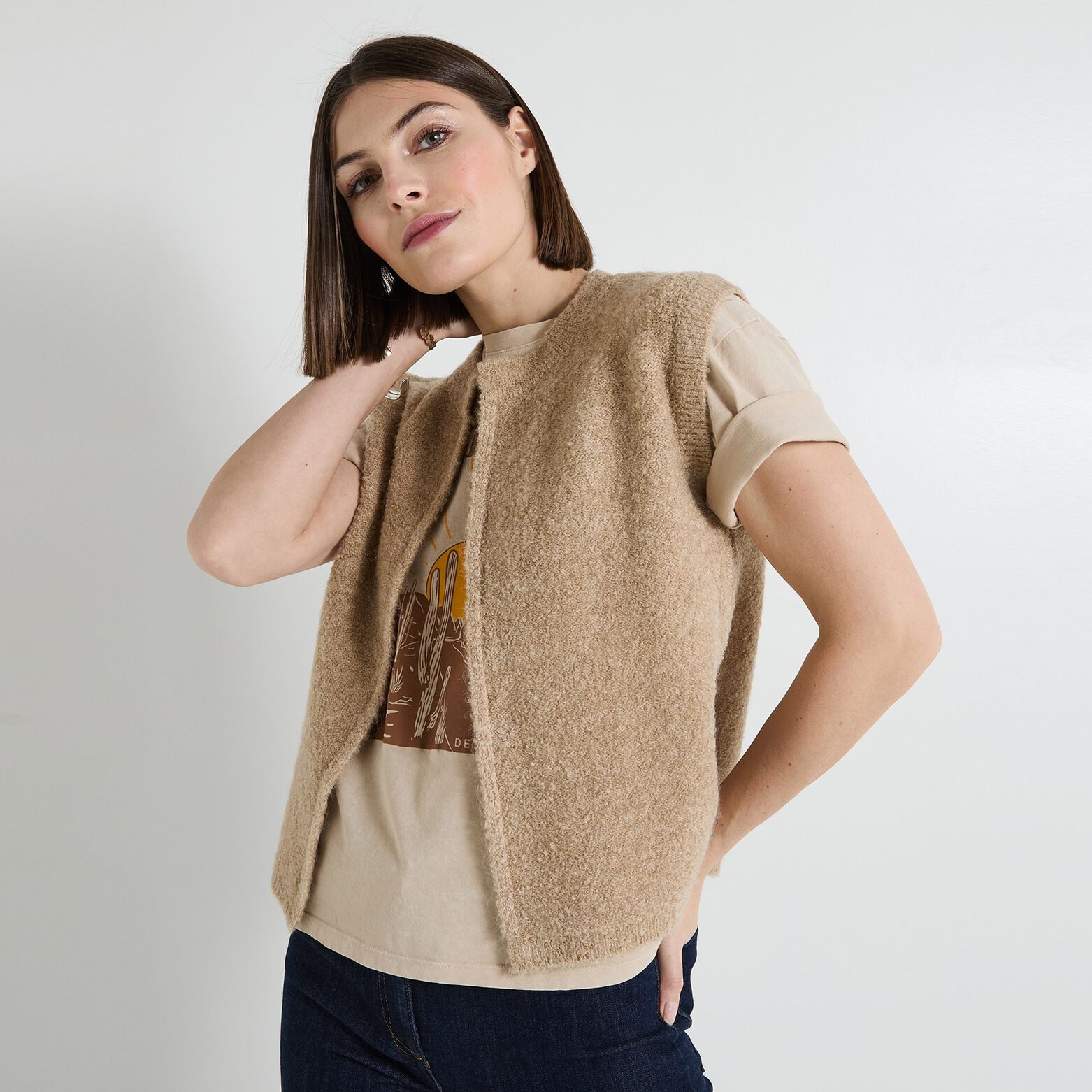 Gilet sans manches femme
