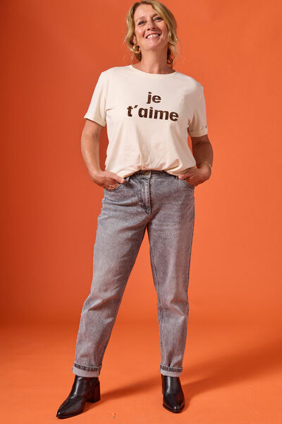 T-shirt col rond femme