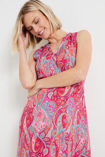 Robe longue imprimée femme