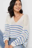 Pull maille col V