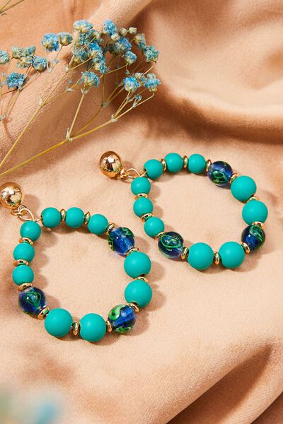 BO POUSSETTE FORME GOUTTE AVC PERLES VER