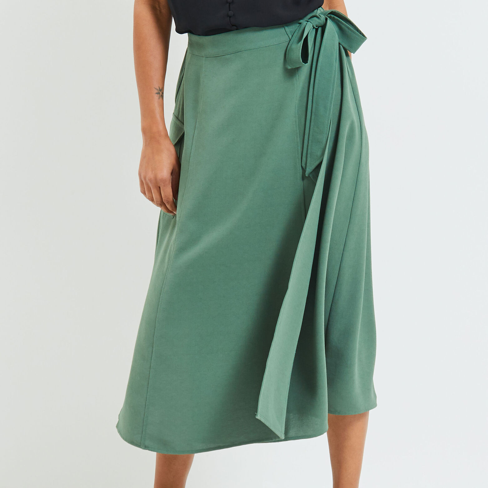 Jupe porte feuille femme