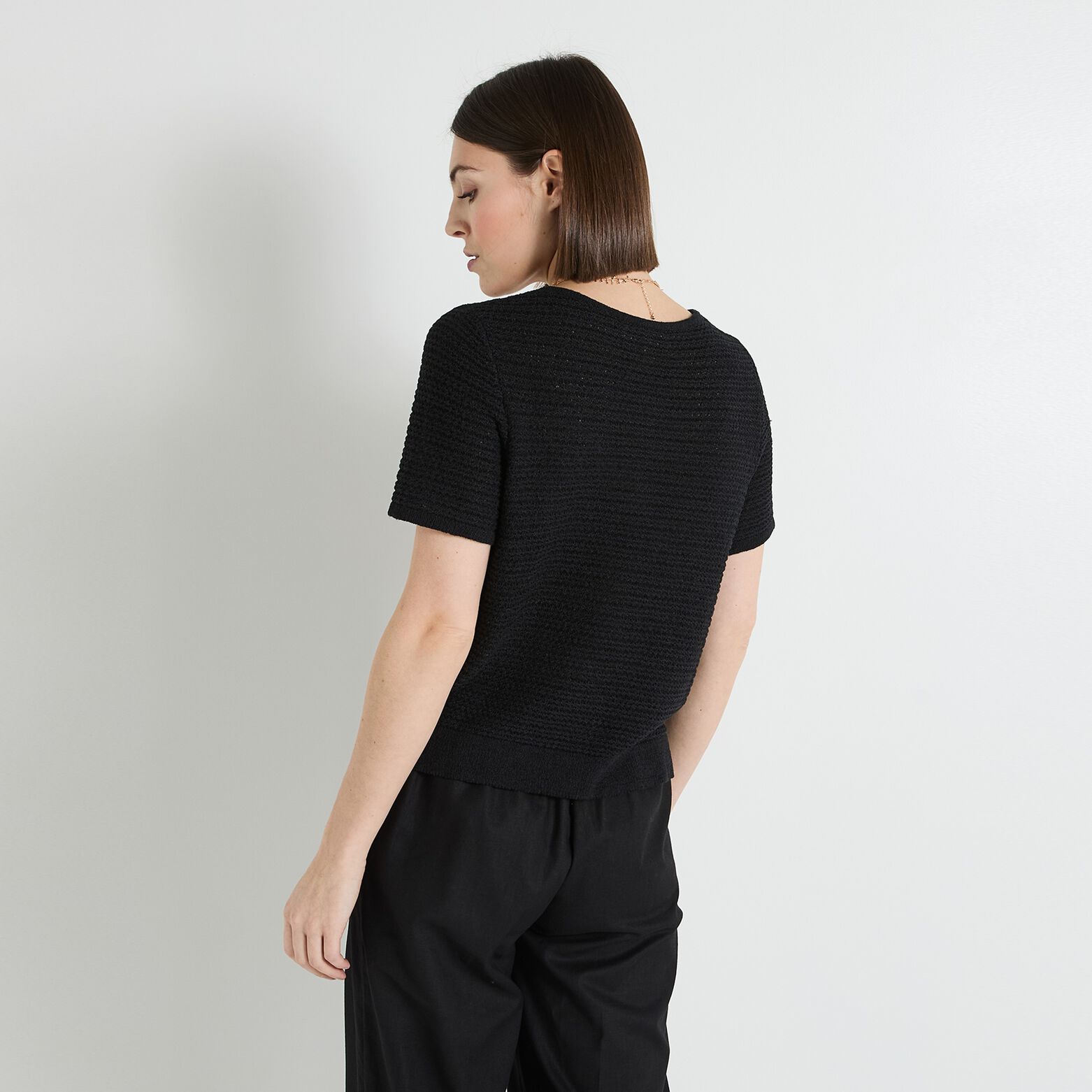 Gilet manches courtes femme