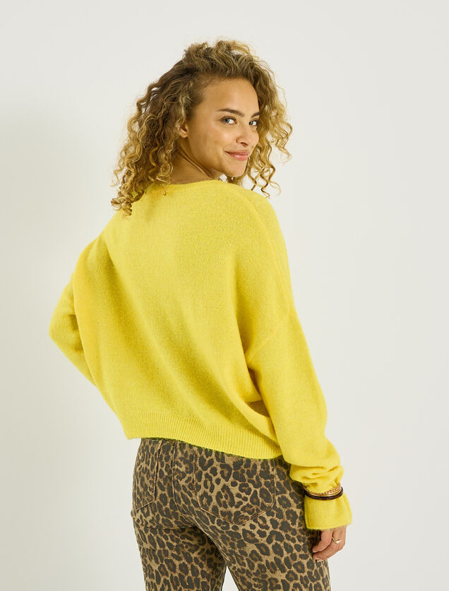Pull fin &agrave; col rond femme