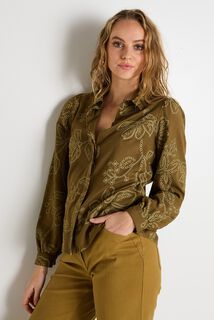 Chemise à détails ajourés femme