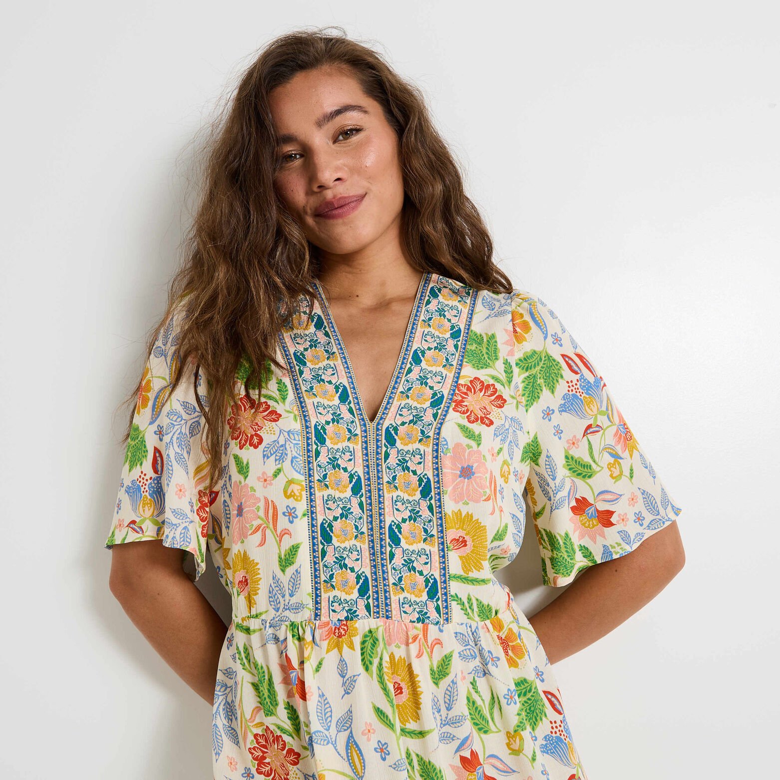 Robe imprimé fleuri femme