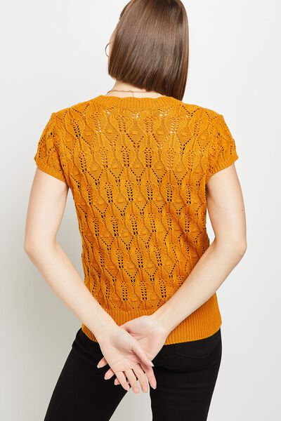 Gilet ajouré femme