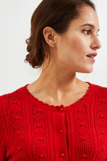 Gilet jeux de points femme
