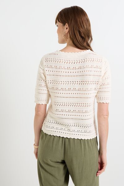Pull col rond femme