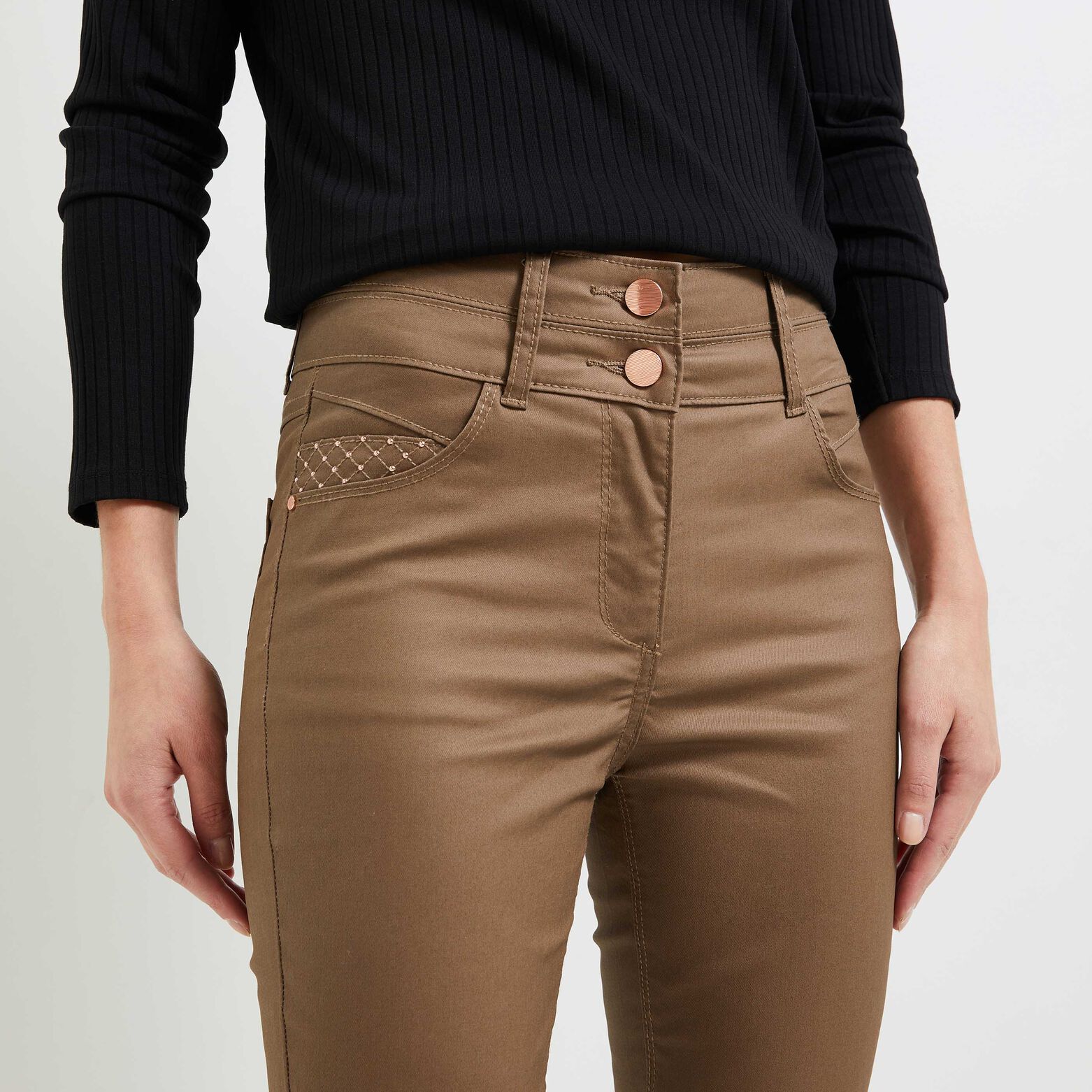 Jean slim taille haute MEMPHIS femme