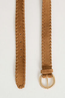 Ceinture bords tressés femme