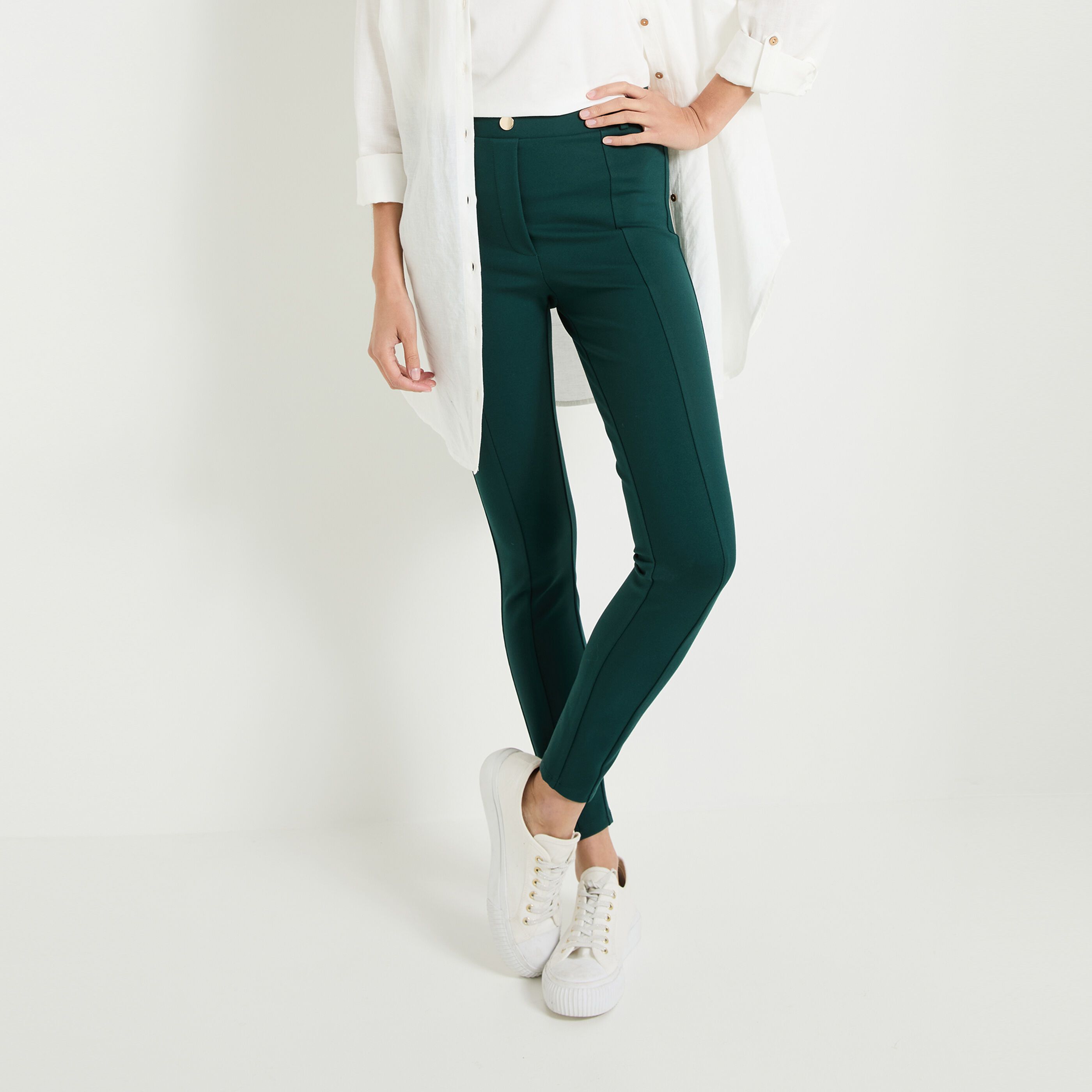 Legging structur&eacute; femme