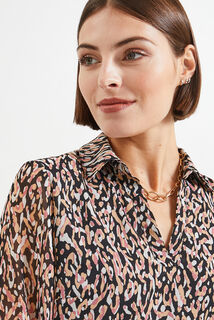 Blouse voile imprimée femme