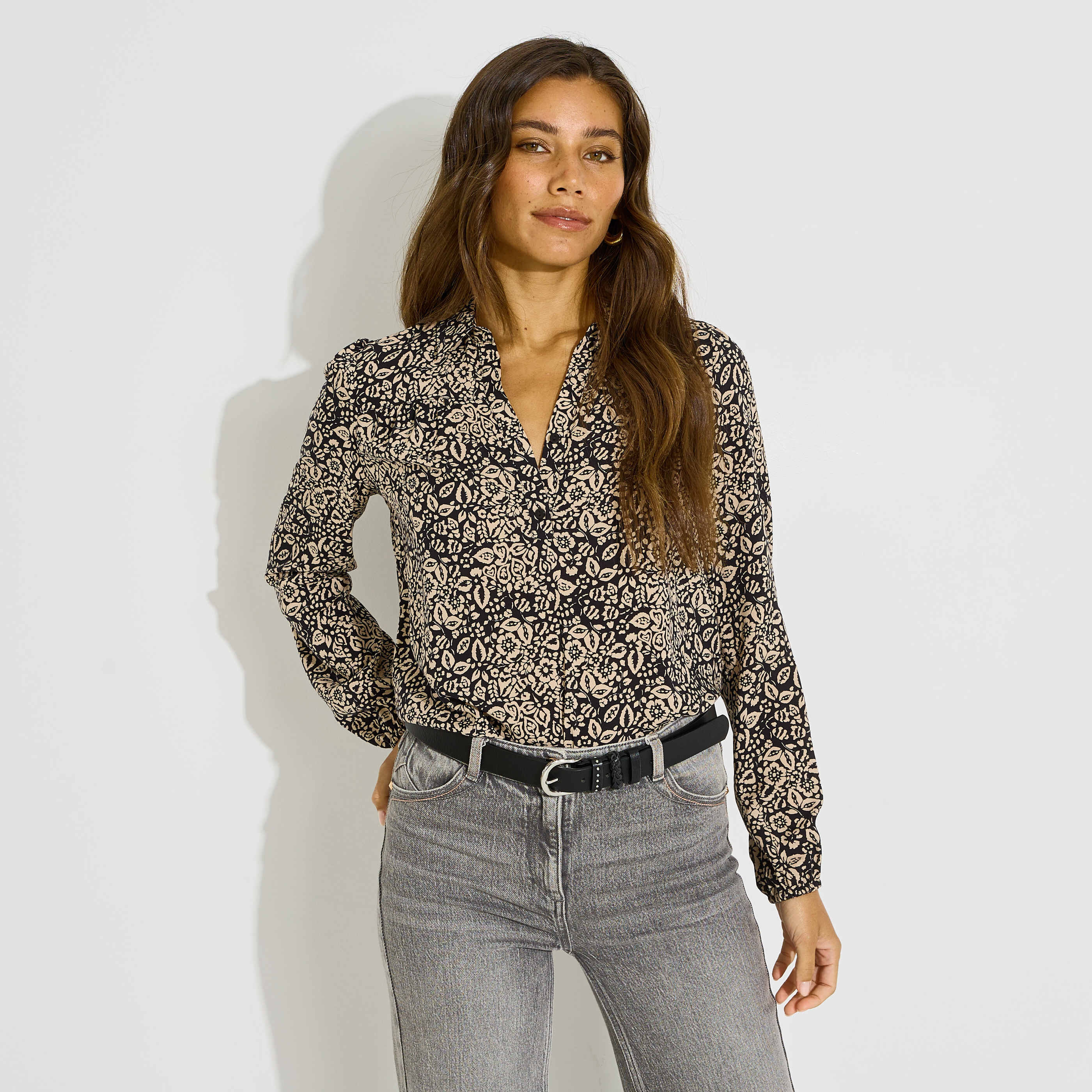 Blouse imprim&eacute;e femme