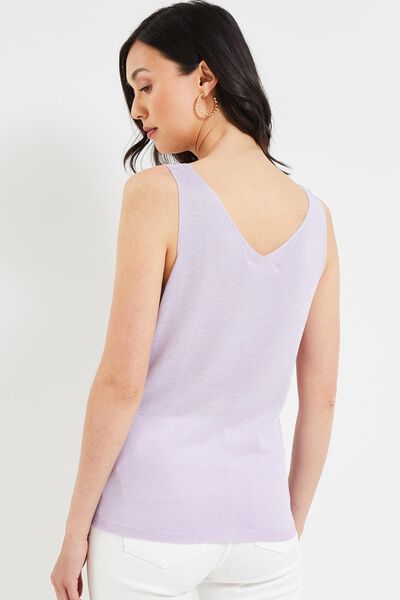 Débardeur lurex femme