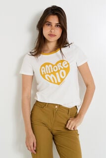 T-shirt col rond femme