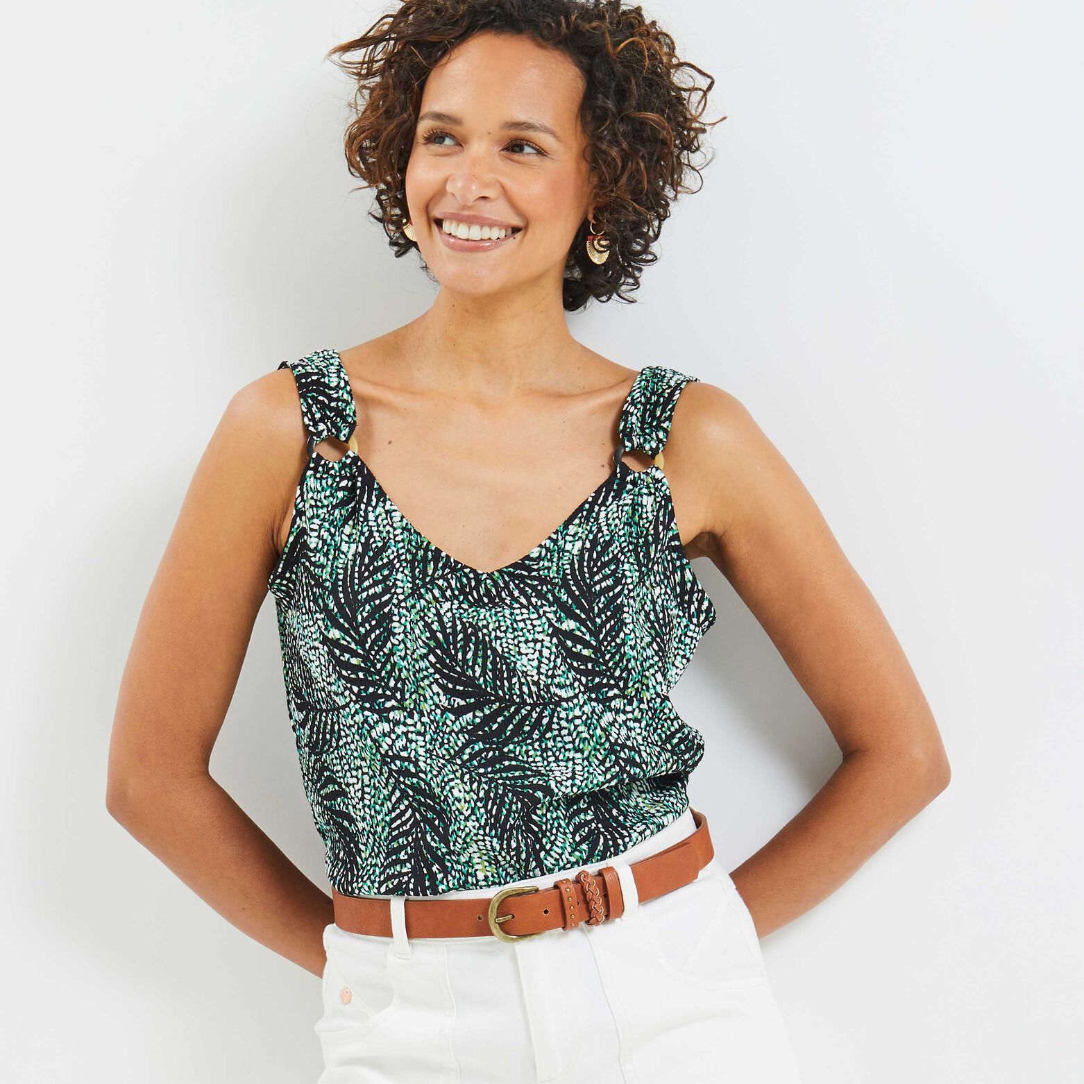 Débardeur imprimé femme