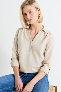 Blouse col chemise femme