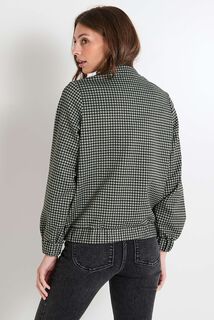 Blouson à carreaux femme